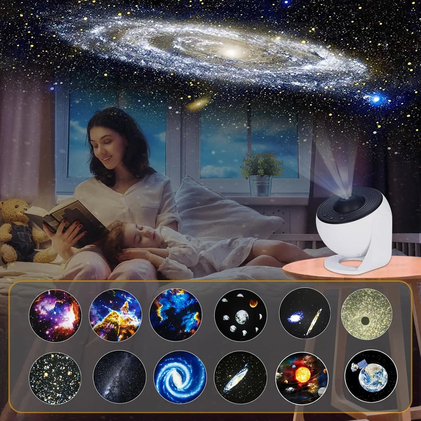 Star Projector Night Light Planetarium Projector 360° Rotate Galaxy Projector Light For Room decoration Star Sky Projection Lamp